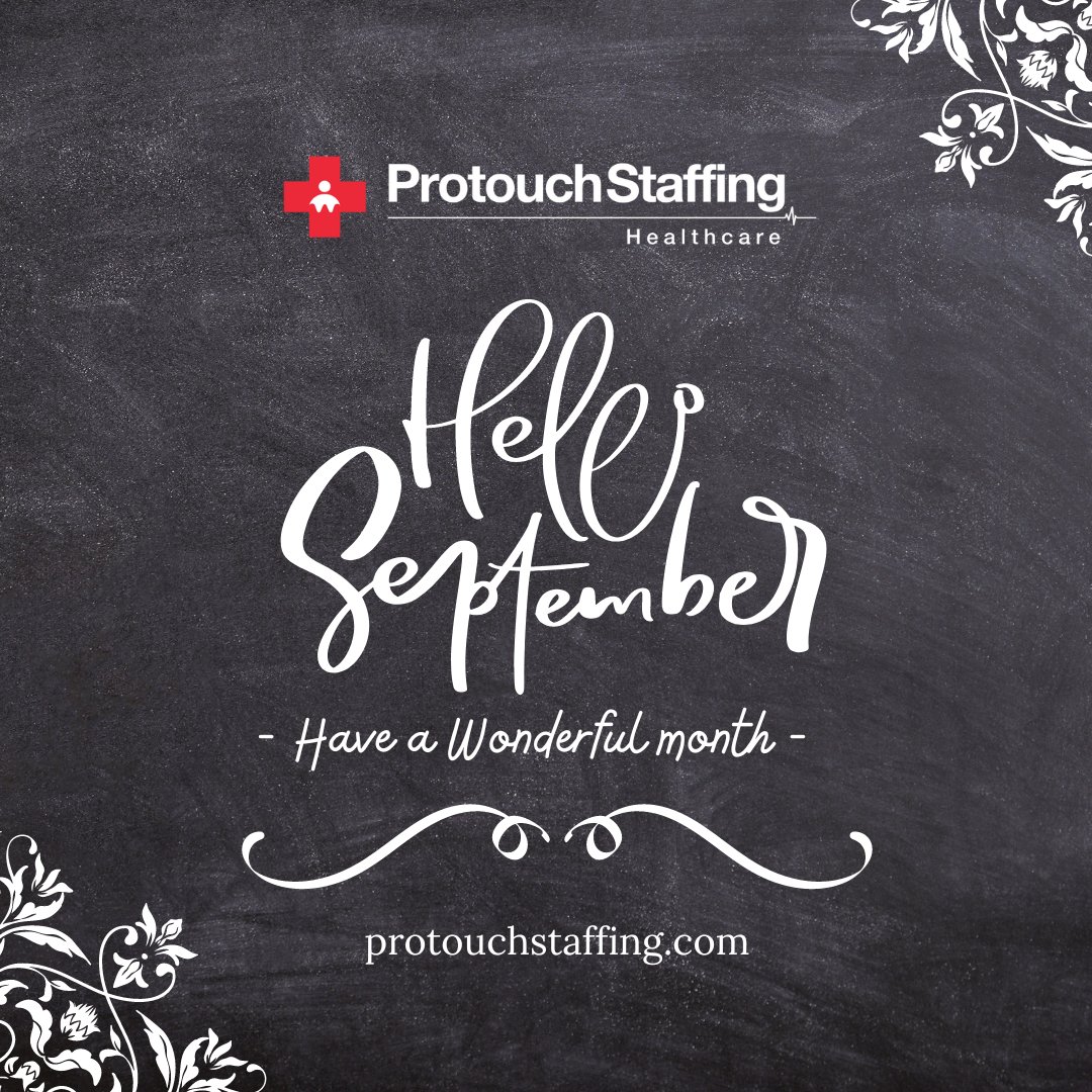 ProtouchHealth's tweet photo. New month, new goals, new beginnings.
A hearty welcome to September.
#helloseptember https://t.co/fSJsOMSYDl