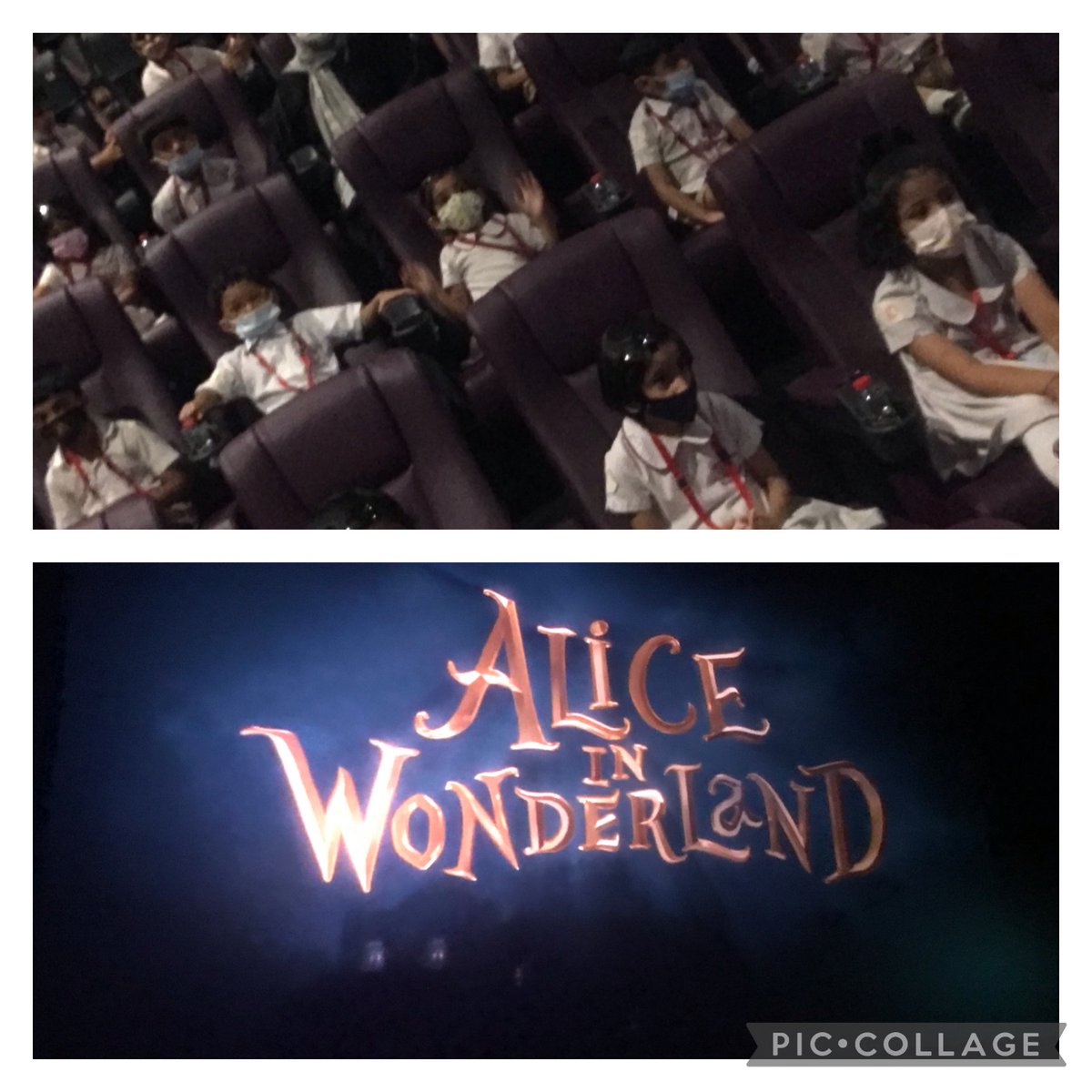 Raminde73660318's tweet photo. Amazing back 2 school surprise watching #Aliceinwonderland our own #homeproduction @NMSKindergarten @MichelleVerghe1 https://t.co/JjuaE4onmJ