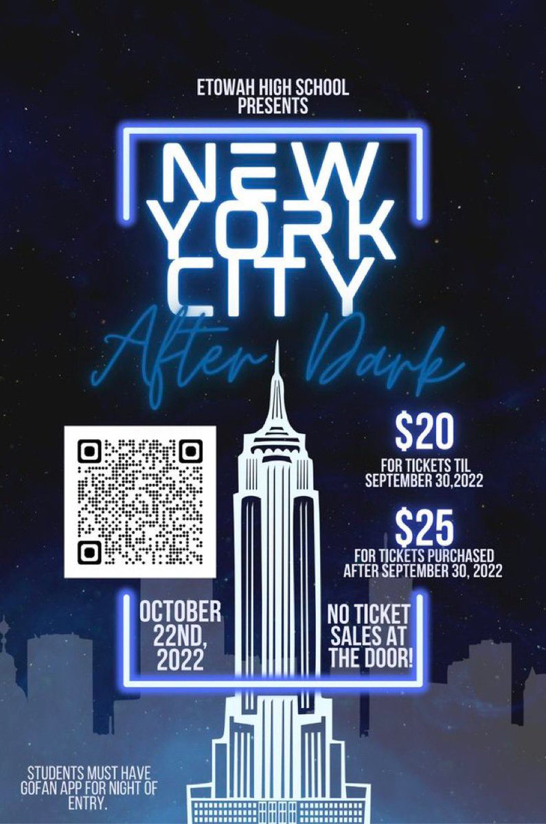 EHS Homecoming 2022 theme has been released! Hurry and get your tickets while you can! Scan the QR code any poster you see around school or the booths at lunch! You must download to GoFan app before the dance. #goeagles