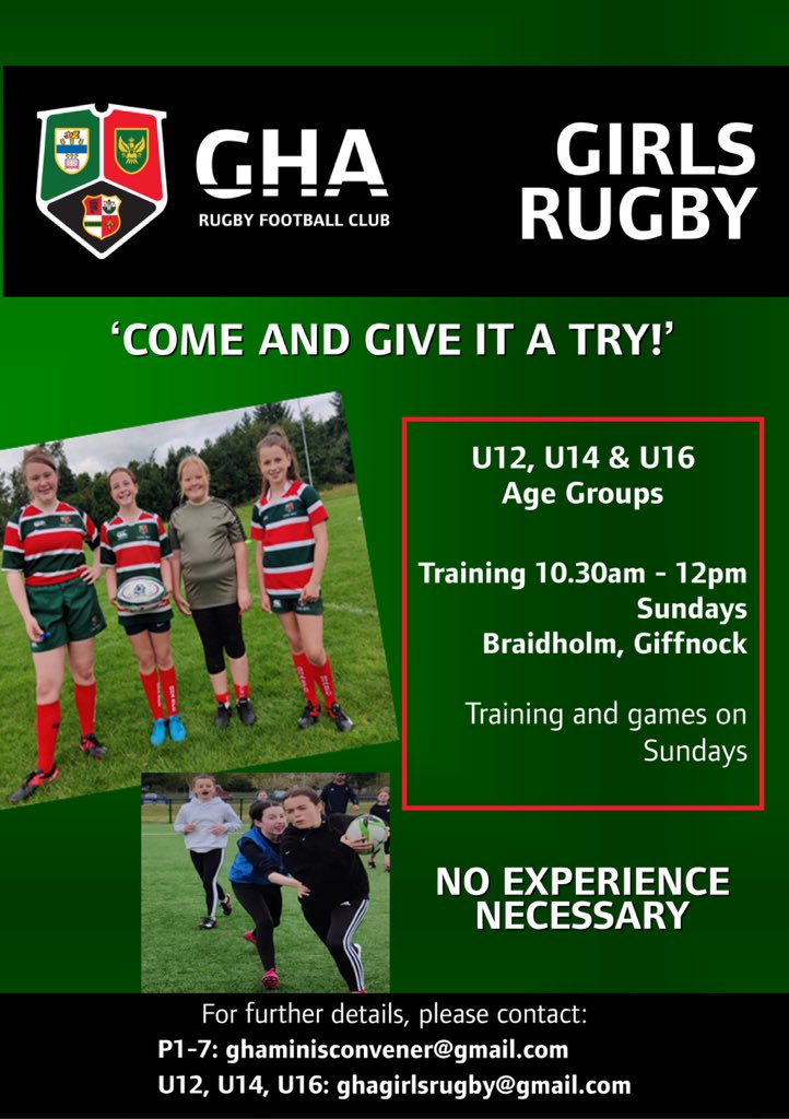 ⭐️Well done to Iona from GHA P6 rugby who spoke to her whole school <a href="/Carolside_PS/">Carolside Primary</a> at assemblies today to encourage more girls to participate and join in the GHA fun!

Know some one who may want to join?
Contact ghaminisconvener@gmail.com or ghagirlsrugby@gmail.com for more info!