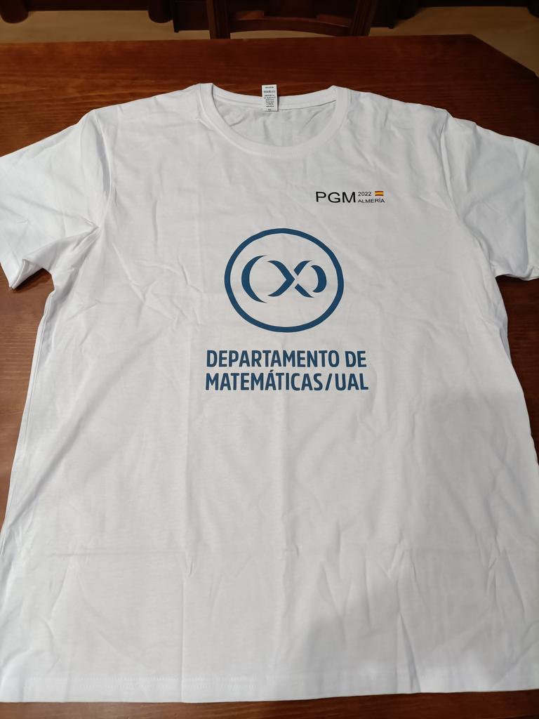 pgm2022almeria's tweet photo. We have already received the t-shirts that will be distributed to the @pgm2022almeria participants!

#pgm2022almeria https://t.co/zQByih5oR8