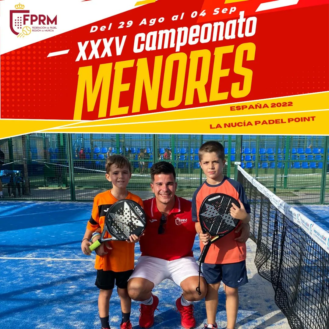 FedPadelMurcia's tweet photo. 🙌 #DÍA3 ‼️
🏆XXXV Campeonato de 🇪🇸 España de Menores de Pádel 2022 en @lanuciadeporte.
🔛Continuamos con la competición 🔜🎾📊
Tod@s nuestr@s murcianic@s!💪🍀 están dándolo 𝗧𝗢𝗗𝗢 en cada 𝗚𝗢𝗟𝗣𝗘. ¡Sois muy🔝! MUY ORGULLOSOS DE TOD@S VOSOTR@S❤️🤍
#FPRM #MenoresFPRM #FPRM https://t.co/n1wlQsDx06