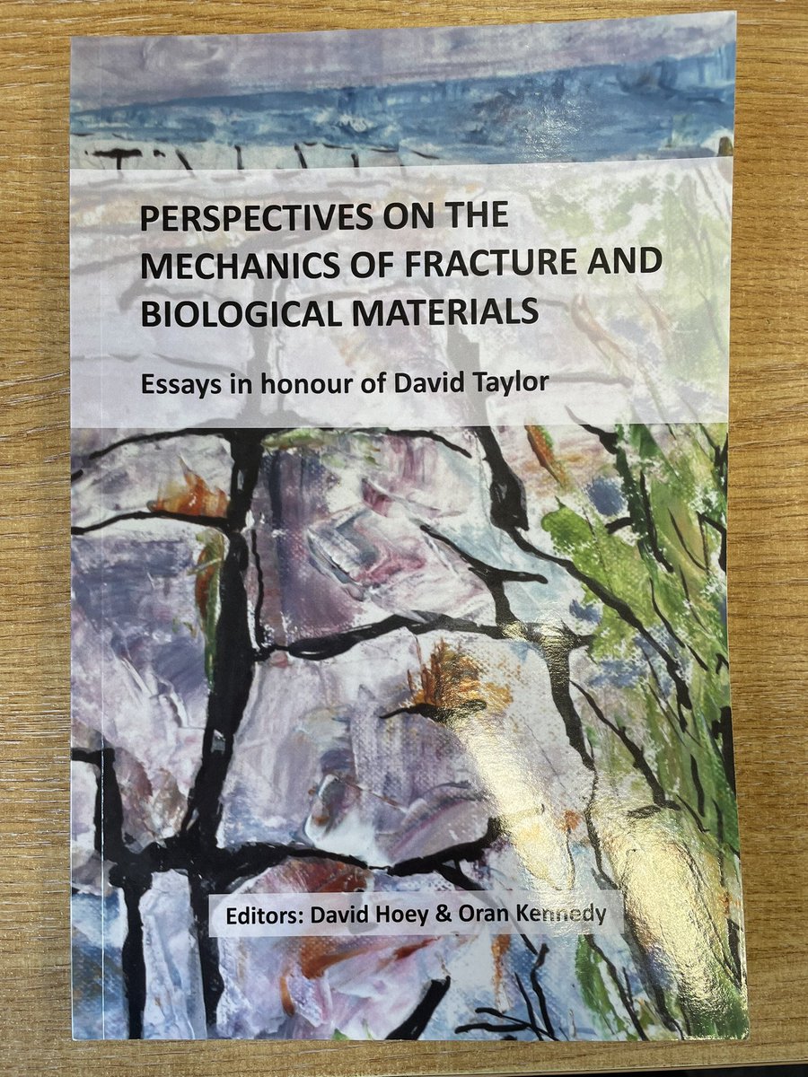 Really enjoyable Festschrift in honour for my former PhD advisor David Taylor from @soe_tcd today. A true legend in Irish materials and engineering circles. Well done to @orankennedy & @HoeyLab for organizing the event & a superb book with excellent contributions from so many