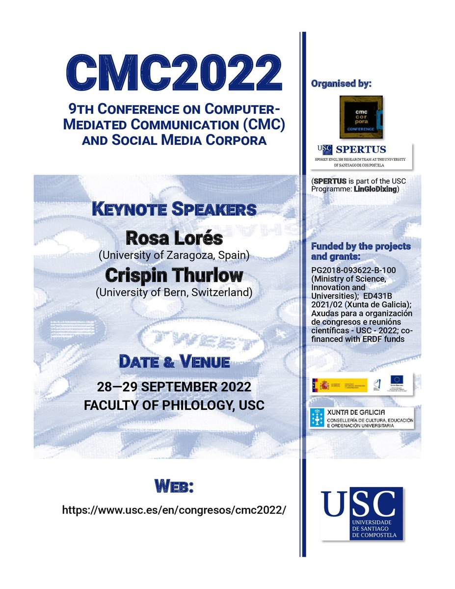 THE #CMC2022_conf BOOK OF ABSTRACTS and FINAL PROGRAM are now available in the conference website: usc.es/en/congresos/c…