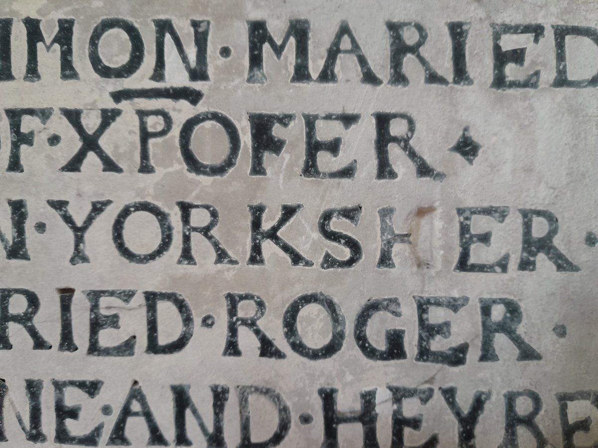 revsrgamble's tweet photo. YORKSHER: memorial in North Luffenham Church with an unusual spelling of 'Yorkshire'
#Yorkshire #Yorksher @IMcMillan https://t.co/upuilwB3jx