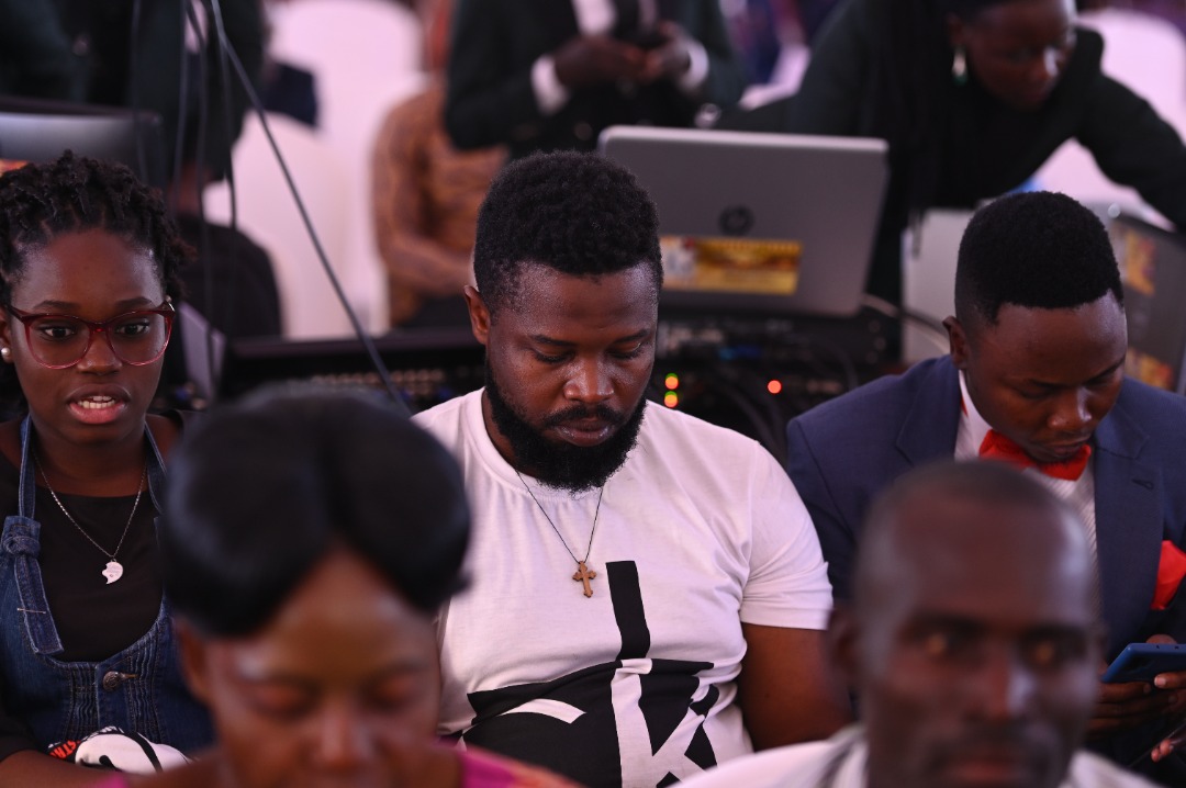 sQoopUG's tweet photo. Singer and audio producer Daddy Andre and kick boxer Moses Golola  have graced Prophet Elvis Mbonye's celebration at Zoe Grounds #SqoopUpdates https://t.co/J6RJSr15uB