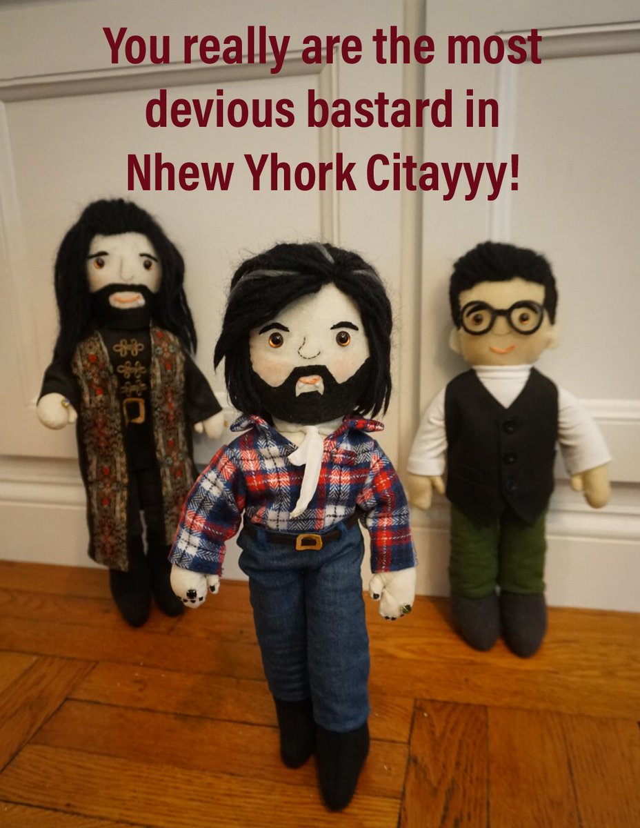 hotdiggitydoll's tweet photo. A wee tribute to @porksmith and his exquisite, singular, absolute gift for pronunciation. Also looking flash in Toby's duds. #getwellsoontoby #goflipyourself #WWDITS #laszlocravensworth #mattberry #nandor #guillermodelacruz
#harveyguillen #kayvannovak #thesklarbrothers https://t.co/iAgtHO4Wz1