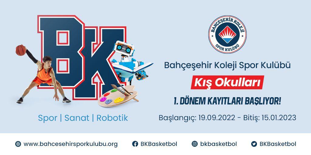 bkbeylikduzu's tweet photo. 📣 Bahçeşehir Koleji Spor Kulübü Kış Okulları 1. Dönem Kayıtları 5 Eylül’de başlıyor! 

⛹🏻‍♀️Spor
👩🏻‍🎨Sanat
🤖Robotik https://t.co/FQ8upVDw5l