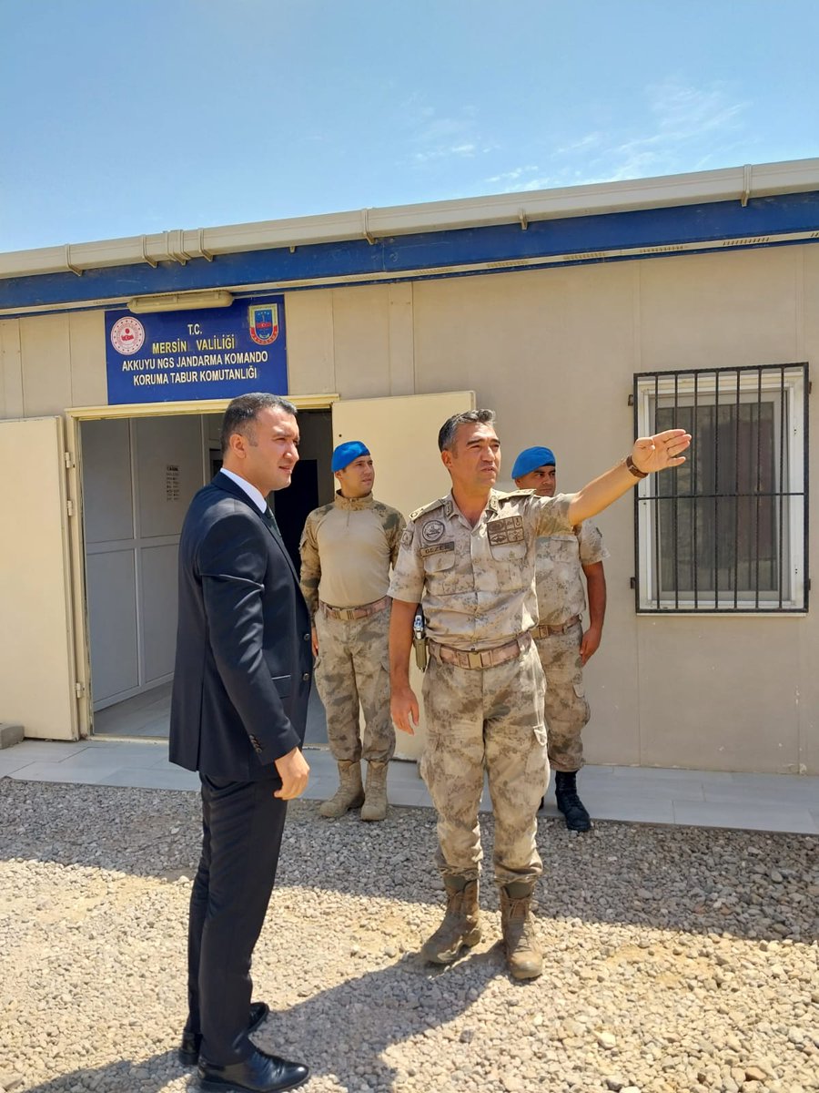 GulnarKaymakam's tweet photo. Sayın Kaymakamımız Musa AYYILDIZ,  Akkuyu NGS Jandarma Komando Koruma Tabur Komutanlığı ve Büyükeceli Jandarma Karakol Komutanlığına incelemelerde bulundu. https://t.co/qN2KspbumQ