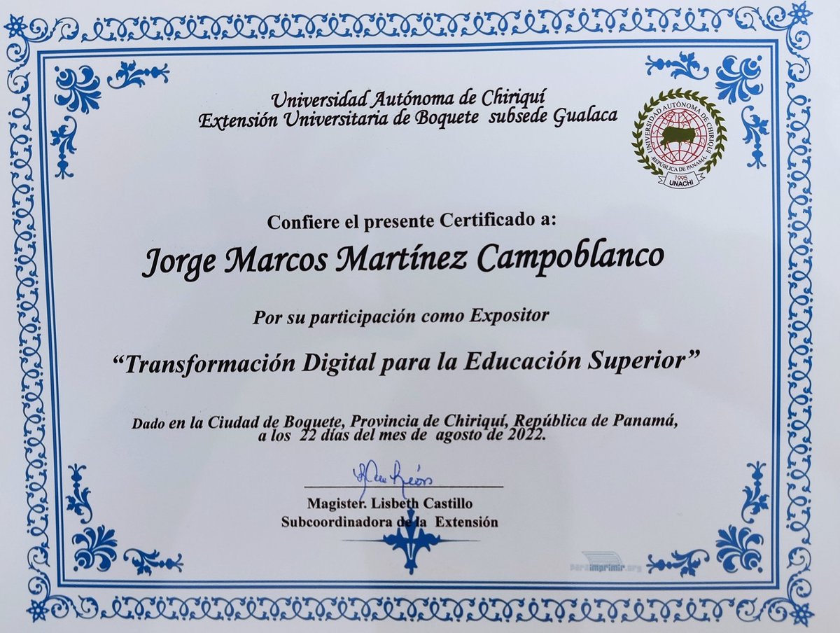 bullyingperu's tweet photo. Debo agradecer lo importante que ha sido la experiencia profesional de participar en 3 eventos académicos para la Universidad Autónoma de Chiriqui UNACHI dónde tengo muchos muchos y colegas, especialmente Azucena Calderón quien ha sido el motor para que todo esto ocurra. #CICSTEP https://t.co/oJ0jRSjEFr