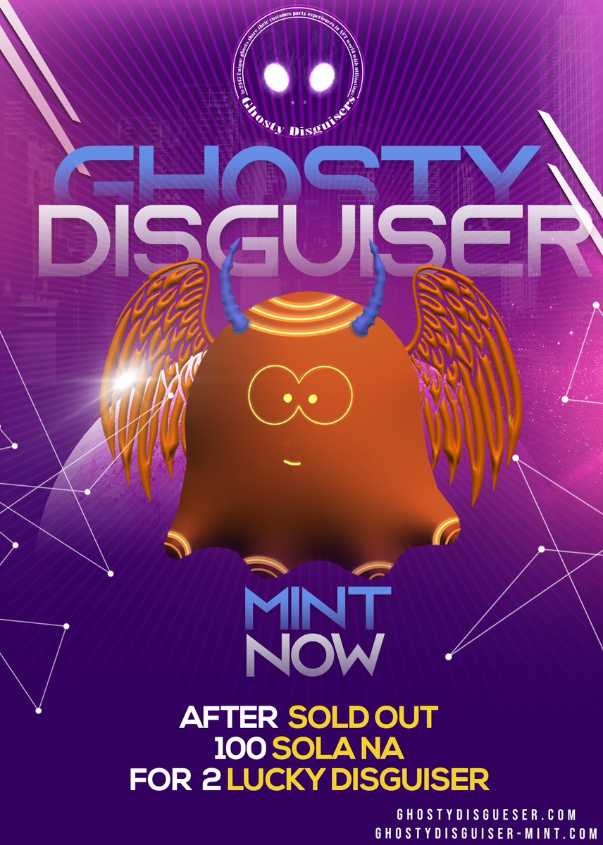 GDisguider's tweet image. "The professional investor is the one who knows where the gem is before it is revealed"
Keep it on your mind 👌🔥.

Mint is live:ghostydisguiser.com 

#NFTMusixArmy #nftart #NFTProject #nftmint #GhostyDisguier #NFTCommumity #NFTGiveaway #Crypto #Solana