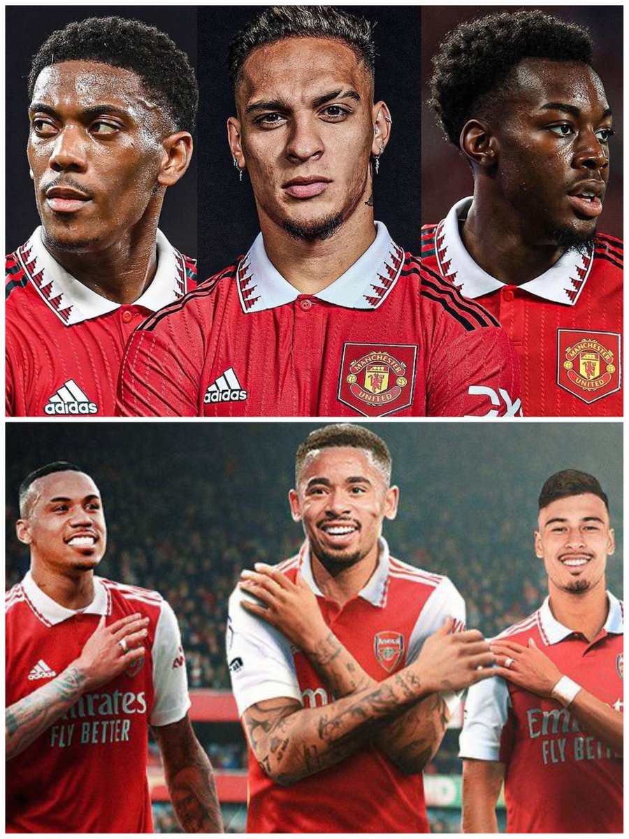 TheMaverick4u's tweet photo. So this Sunday it is going to be The Anthony's Vs The Gabriel's 😅 Can't wait for the game Manchester United starting with Antony 🤩

#MUNARS #mufc https://t.co/d25aF7w94P