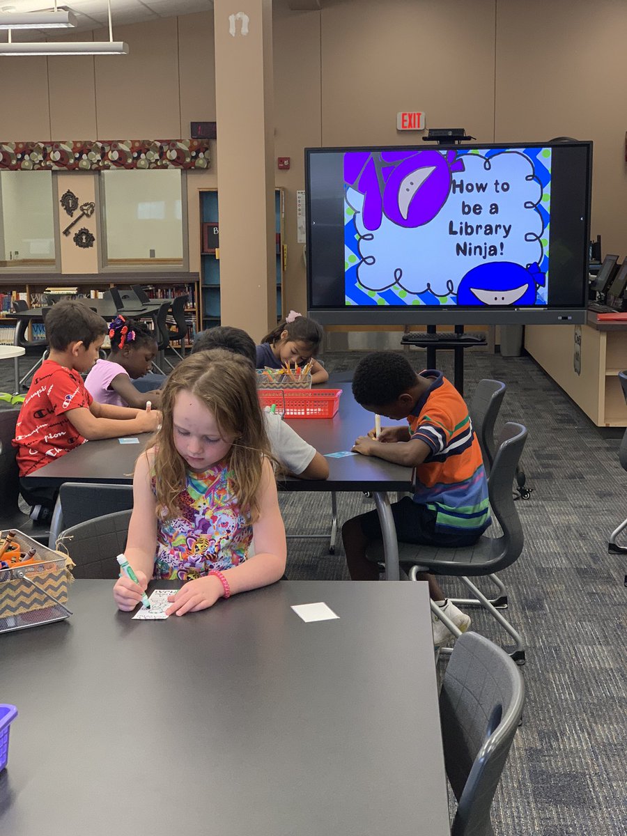 W1LDCATSread's tweet photo. Library Ninja’s learning their library skills @GunstreamFrisco #FISDMadetoShine @FISD_Libraries https://t.co/1DmREwtEjM