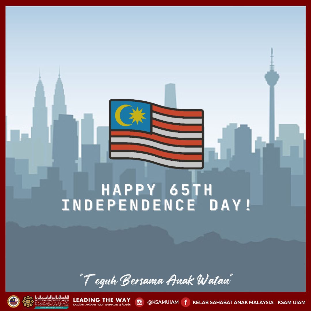 ksamuiam's tweet photo. *SELAMAT HARI MALAYSIA KE-65* ✨

Assalamualaikum wbt.

Bunga Raya Di Dalam Dulang, Daunnya Pula Di Makan Ulat, Rakyat Dibela Pemimpin Dijulang, Malaysia Merdeka Kekal Berdaulat. https://t.co/VlXkOZ9Uri