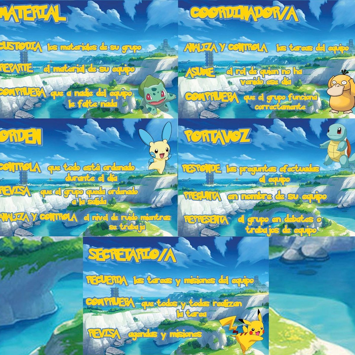 🚨REGALO INICIO CURSO…🎁 Descarga este recurso que contiene tarjetas de ROLES COOPERATIVOS con diferentes temáticas, listos para imprimir y pegar en las mesas… También puedes editarlos y modificar lo que necesites! Feliz curso 22-23 linktr.ee/guille_buedo