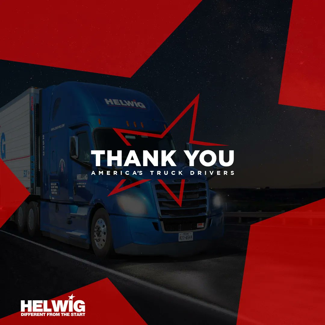 drive4helwig's tweet photo. #Helwig doesn’t appreciate our #TruckDrivers during just one week of the year. We appreciate our #truckers each and every day because they are the backbone of our company. Visit https://t.co/yAzZOU9IPr for more information on our #trucking careers. https://t.co/AGCola785B