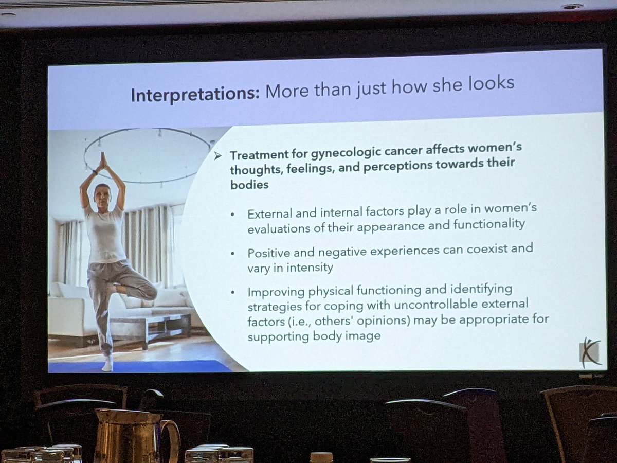nicolerutko's tweet photo. The brilliant and lovely @JensonPrice2 presents on body image and sexual health in gynecological cancer survivors at #IPOS2022, an important and neglected topic #cancer #survivorship https://t.co/WxkxIJcgIP