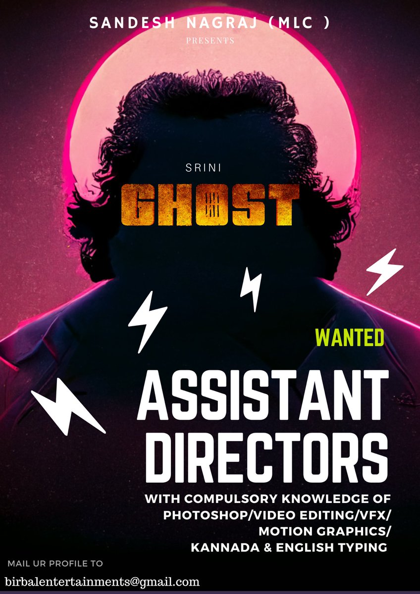 lordmgsrinivas's tweet photo. Interested candidates can send in ur profile 👇
#GHOST https://t.co/0uY0wR0AQA