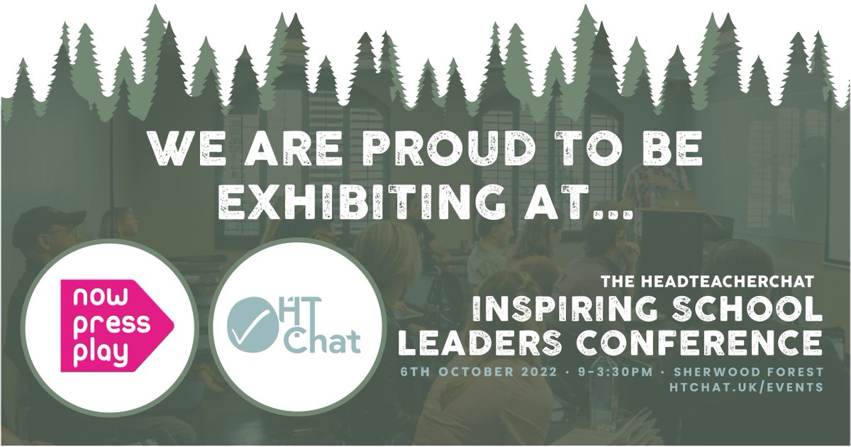 Headteacherchat's tweet photo. We are delighted to announce that @NowPressPlay
will be exhibiting at the #InspringSchoolLeadersConference
Don't miss your opportunity to join us on the day, book now:
https://t.co/VTQGjnjipL
Learn more about @NowPressPlay here: https://t.co/AwvEM5zg4L
#HTChatevents https://t.co/Ir2XGAuLgO