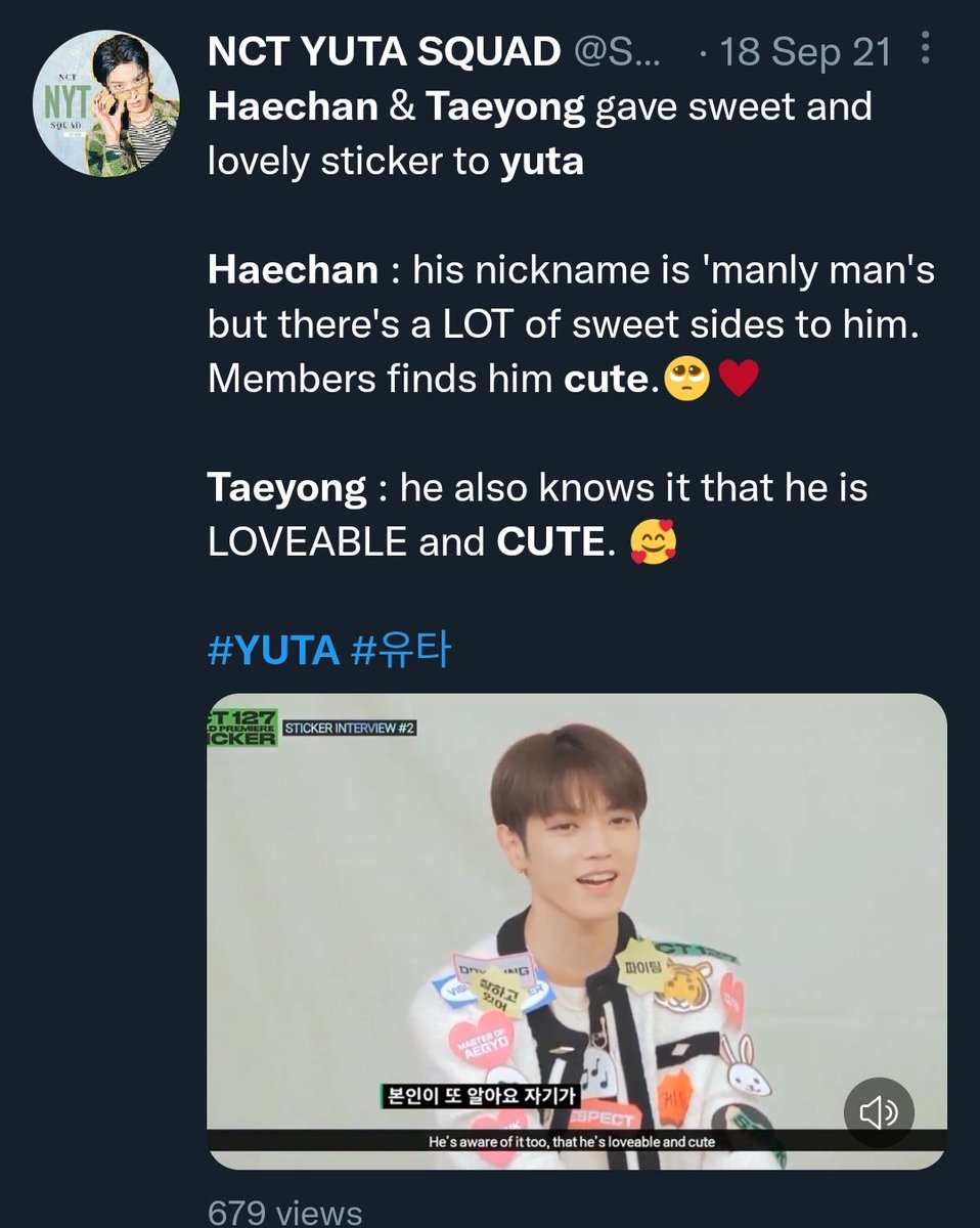 alena 🍒 on Twitter "RT _yuutamii_ Yuta should be on the unintentionally babygirl side too, I