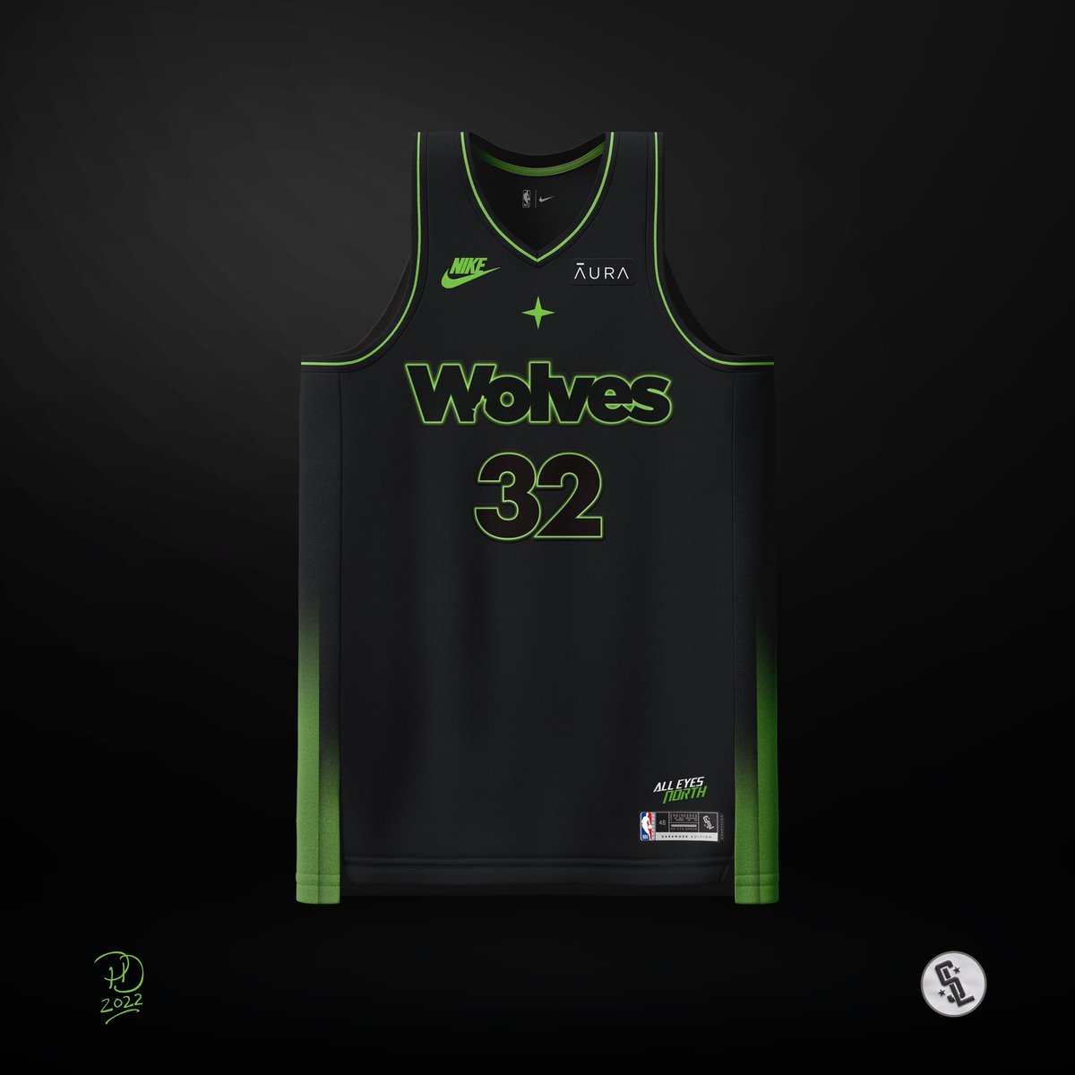 Sports_Laundry's tweet photo. @timberwolves #DarkmodeEdition jersey concept | Can you spot the hidden wolf? #minnesotatimberwolves #timberwolves #twolves #minnesota #minneapolis #stpaul #wolves #basketball #jerseyconcepts #uniforms #uniformconcepts @unimockups @PhilHecken @UniWatch @nbaunitracker @KarlTowns https://t.co/VHPy9pW7L8