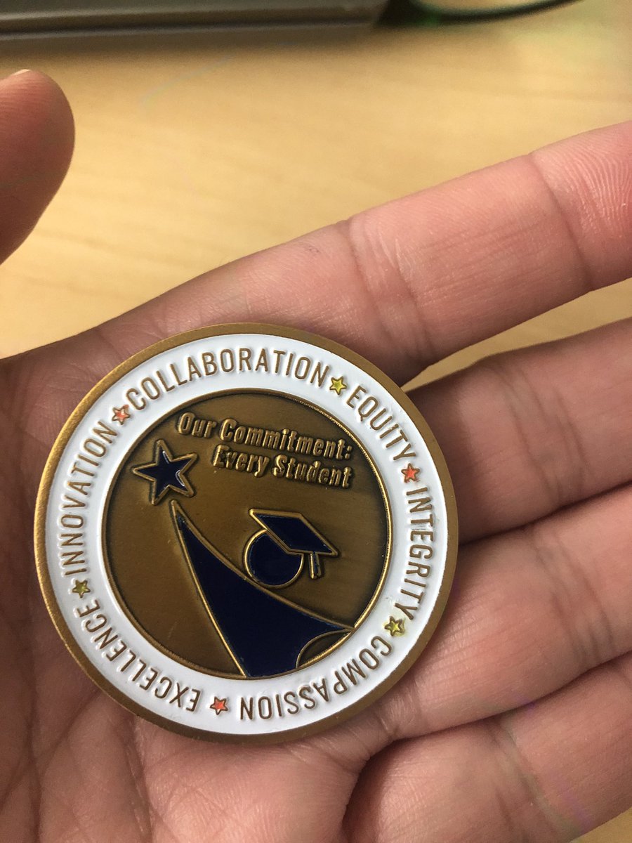 Thank you <a href="/DrWilsonNorman/">StaceyWilsonNorman</a> for our coins! #ccsontherise #CCSK12Math #Team3