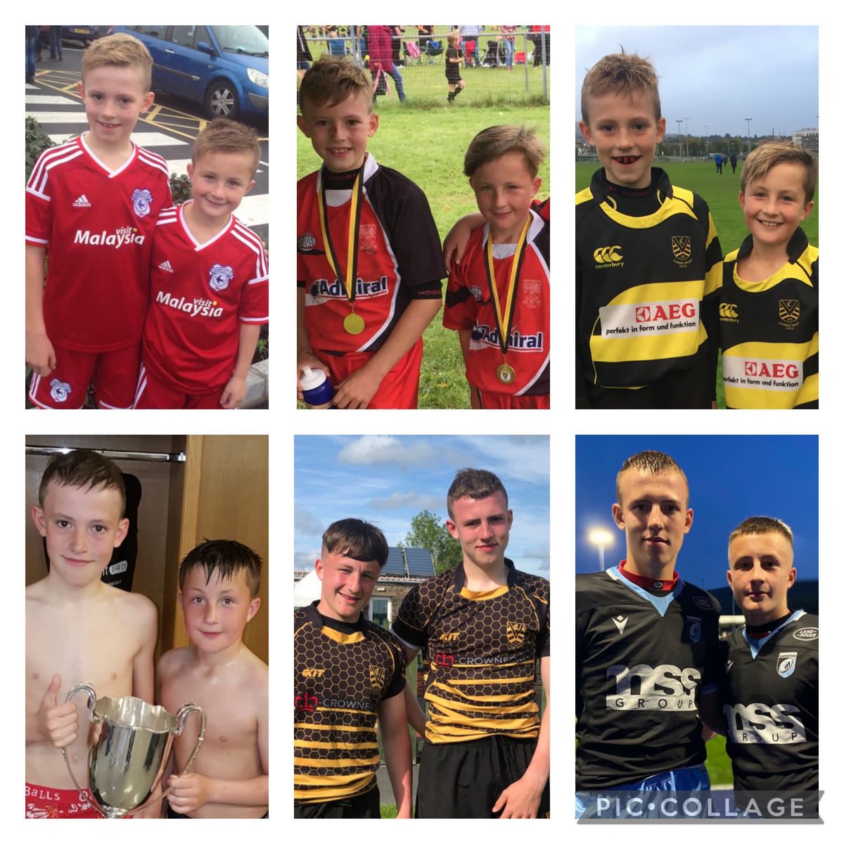 PaulCoomer2's tweet photo. Super Proud of Ben making the Cardiff North final squad a year early.. Well done Bailey too the double act continues started 2015 at Cardiff City… Well done all ⁦@CVSRU⁩ boys who made it.. Hard work pays off.. ⁦@AbercynonRFC⁩ ⁦@AbercynonMJ⁩ https://t.co/Q488PavnYz