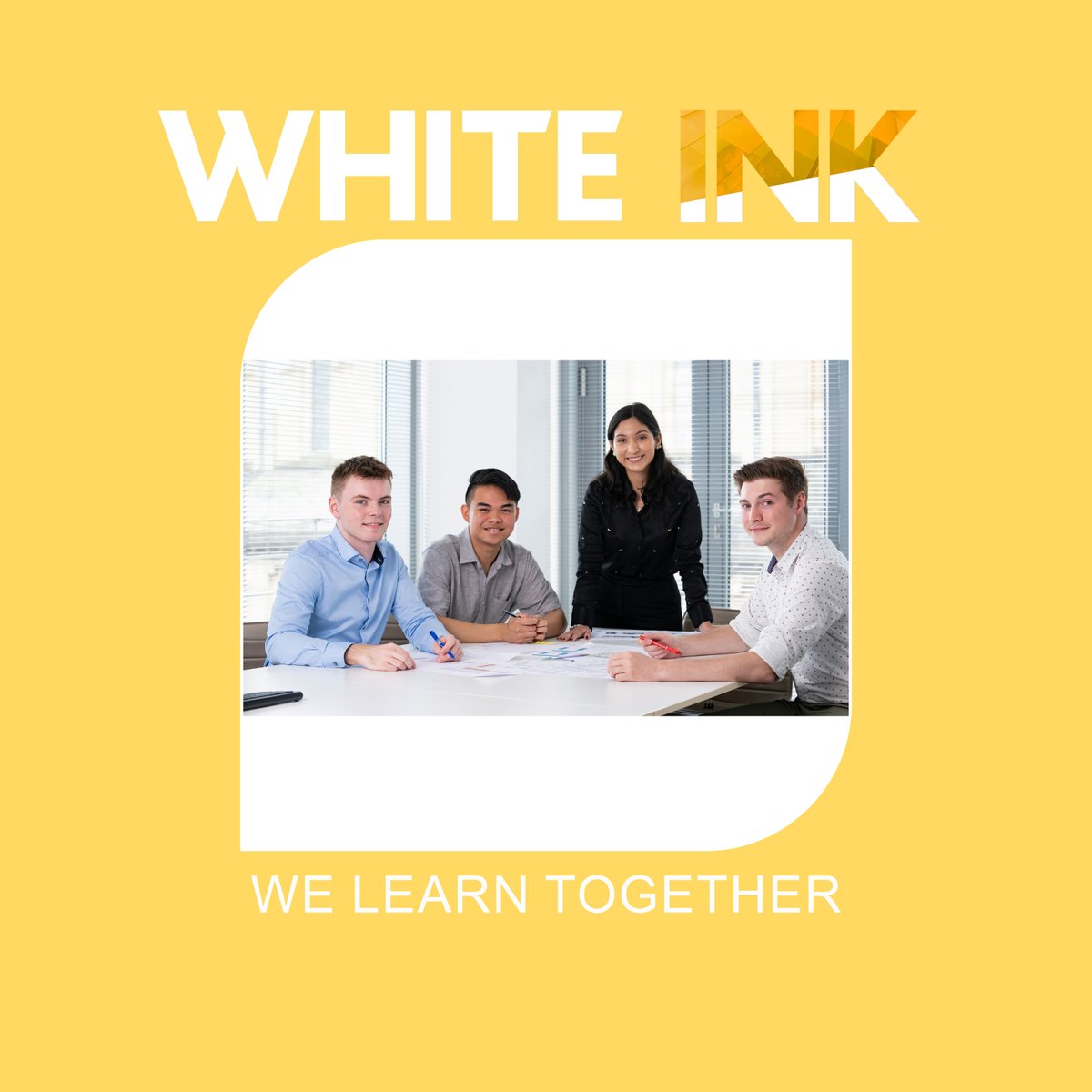 Meet the new White Ink Team members John, Claudia, Matthew, Danny and Sam - all of whom are amazing! 😀We’re proud to have them join us and we look forward to helping them develop as much as possible on this first year out of theirs.