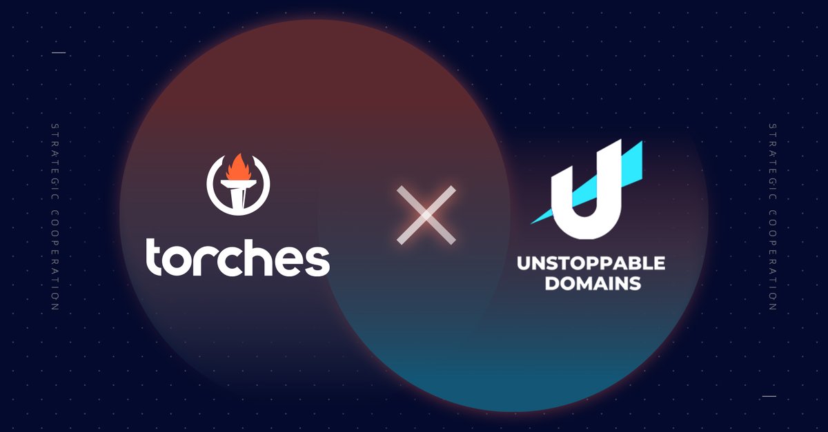 TorchesFinance's tweet image. We are excited to announce the partnership with @unstoppableweb 🔥

Torches will work with Unstoppable Domain to make cryptocurrencies more accessible to users🚀

Read Details: medium.com/@TorchesFinanc…

🎁20 Rare NFTs Giveaway
✅Follow @TorchesFinance &amp;amp; @unstoppableweb
✅Like &amp;amp; RT