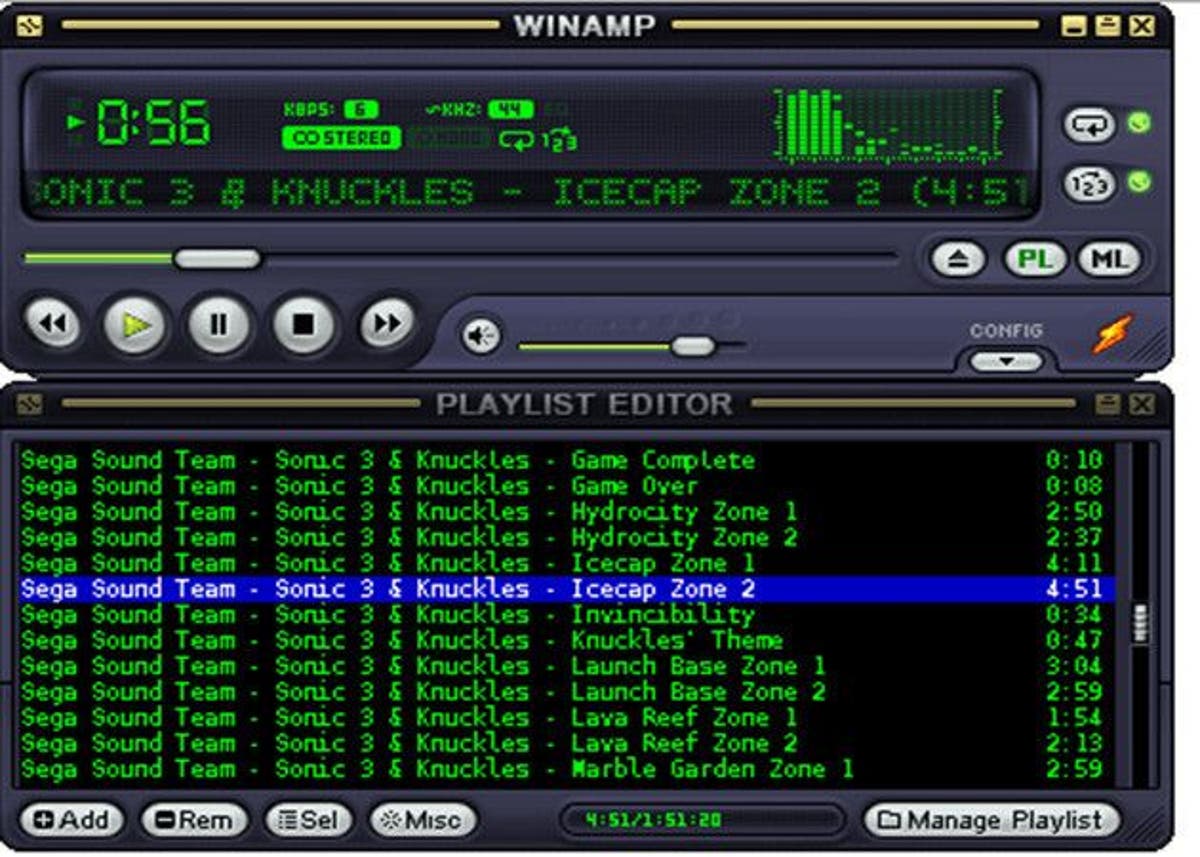 Музыкальный плеер Winamp