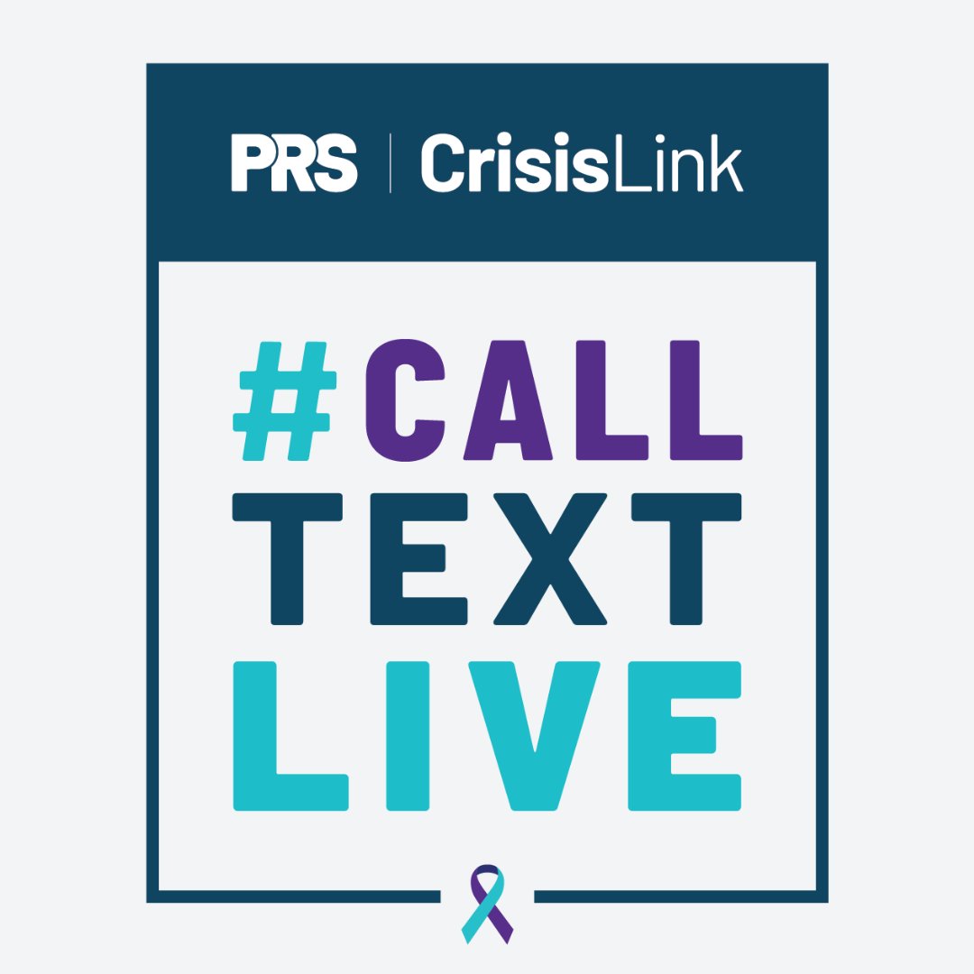 PRSincorporated's tweet photo. September is #SuicidePreventionMonth! PRS’ #CallTextLive campaign will raise awareness of suicide prevention and what you can do to help create a suicide safe community. Follow us all month for tips, resources, and ways to show your support and break the stigma. https://t.co/Xht7OxAihg