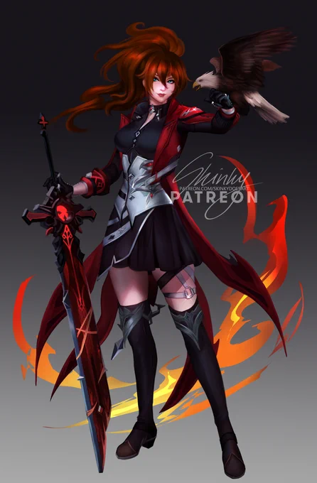 Genderbend Red Dead of Night Diluc/ thank you so much for the patronage! 