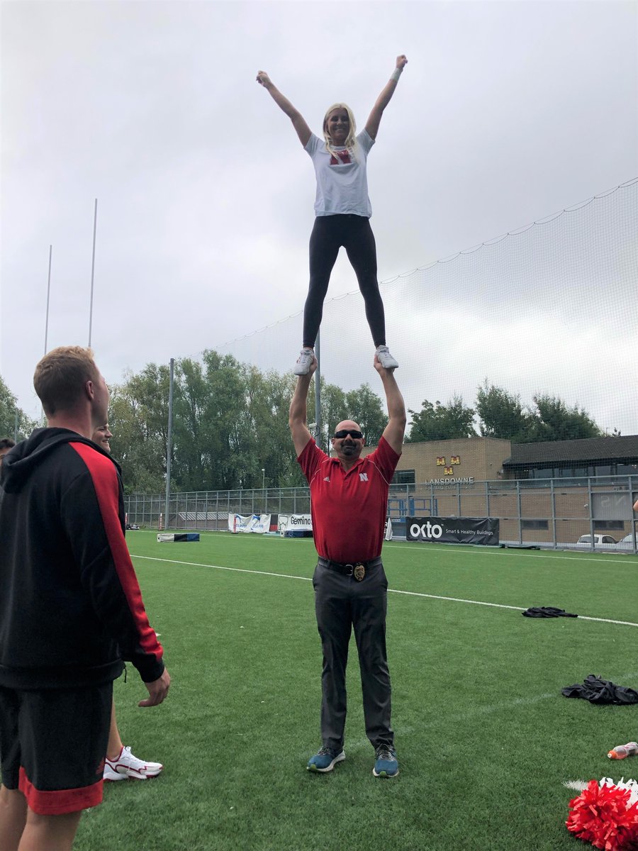 UNLPD's tweet photo. #UNLPD officers are part of the @HuskerFBNation team, providing assistance and protection for the football program and @UNLBands both at home and away... including Ireland last week!  #GoBigRed! https://t.co/2Cyv1TV3FA