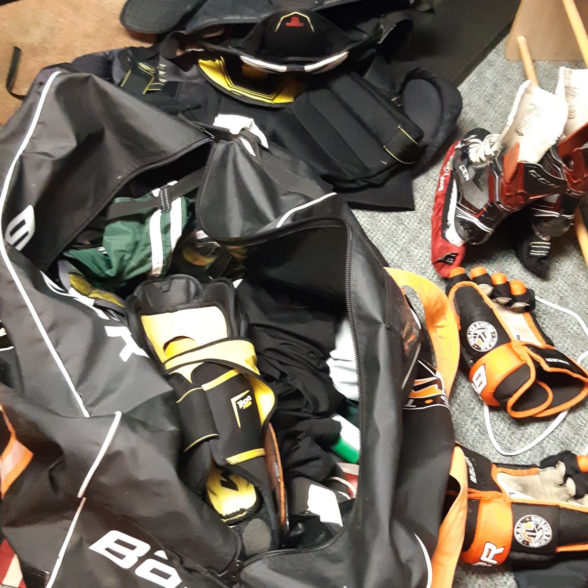 Is your gear a shambles?  Reach out and there may be some gently used equipment for you.  vanderhoofminorhockey@hotmail.com