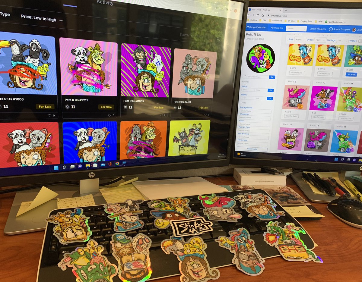 A big shoutout to @PetsRusCNFT and <a href="/MaganaCNFTs/">Mag | Graffzity | DRMZ</a> for the awesome stickers that me and the whole family can enjoy. 🙏❤️🎉