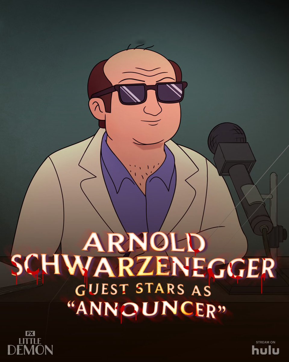 Danny DeVito (@dannydevito) on Twitter photo “Tonight is your night Bro” Your character is sooooo handsome! Little Demon on FXX 10 PM tonight and tomorrow on Hulu <a href="/Schwarzenegger/">Arnold</a> <a href="/LittleDemonFX/">Little Demon</a> <a href="/Lucydevito/">Lucy DeVito</a> <a href="/evilhag/">:)</a> <a href="/Hulu/">Hulu</a> “Tonight is your night Bro” Your character is sooooo handsome! Little Demon on FXX 10 PM tonight and tomorrow on Hulu <a href="/Schwarzenegger/">Arnold</a> <a href="/LittleDemonFX/">Little Demon</a> <a href="/Lucydevito/">Lucy DeVito</a> <a href="/evilhag/">:)</a> <a href="/Hulu/">Hulu</a>