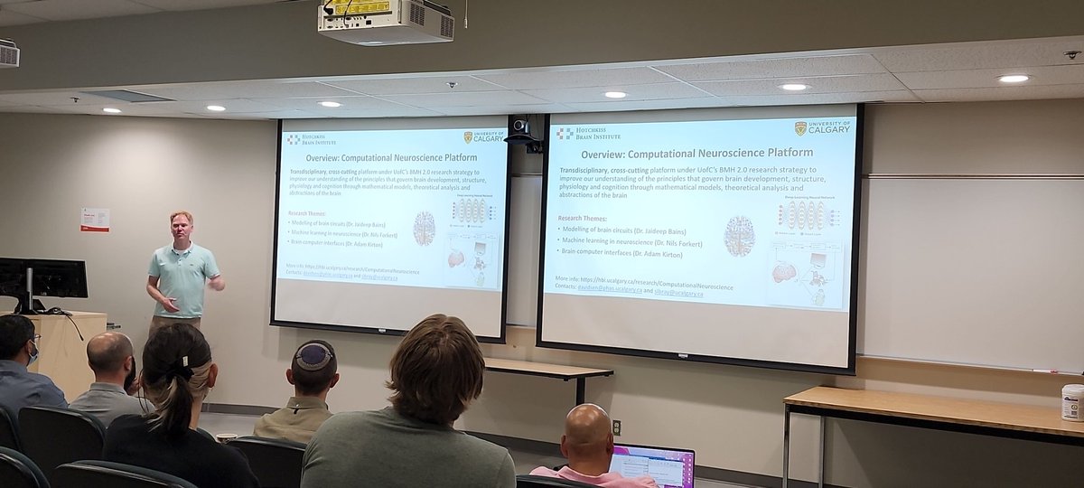 HotchkissBrain's tweet photo. The Computational Neuroscience Town Hall features presentations on #BrainCircuit modeling, #MachineLearning learning in neuroscience, and #braincomputer interfaces. Very cool stuff! https://t.co/ZmBkNe1JYD