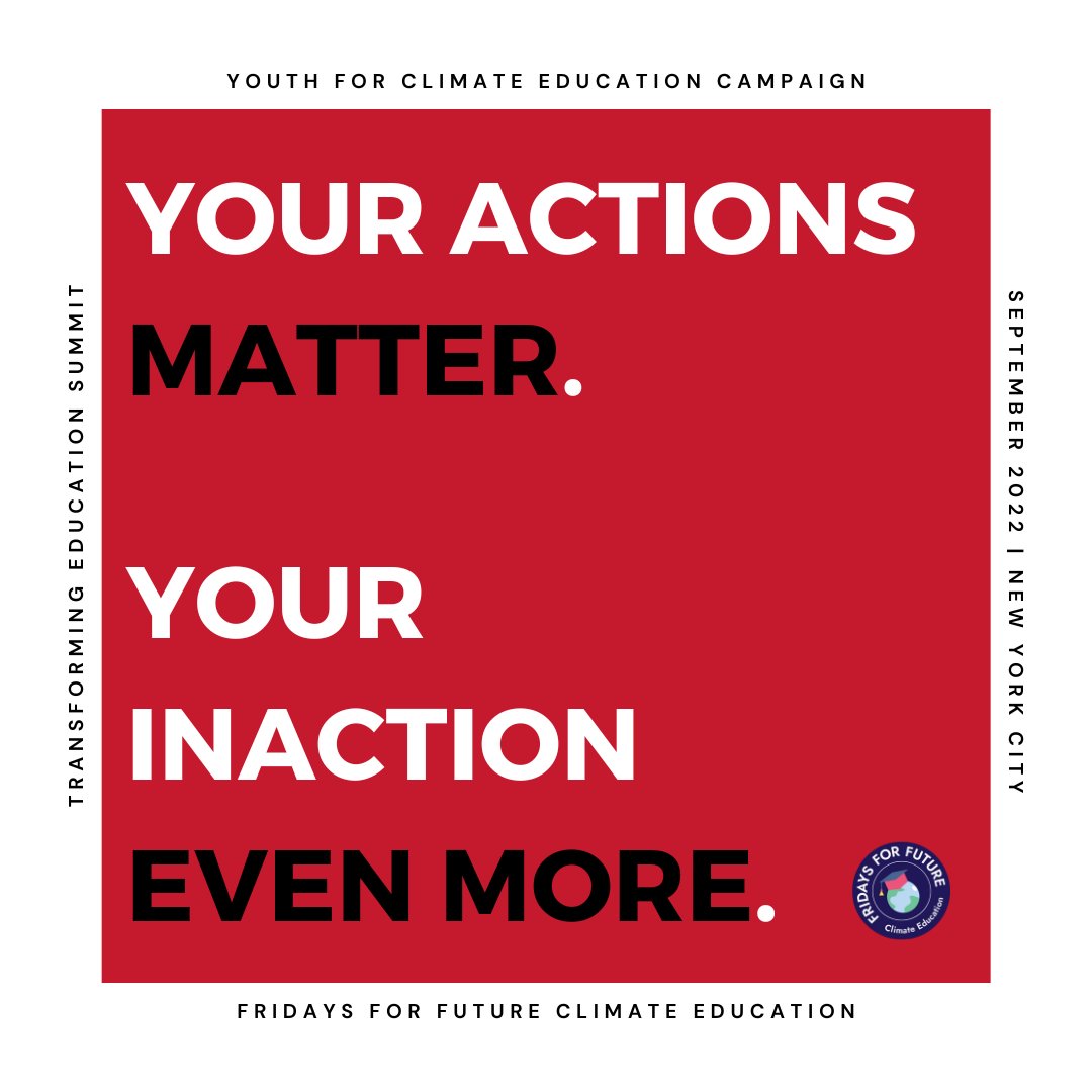 earthday_ed's tweet image. The climate is changing, and so should our education. @antonioguterres @UNYouthEnvoy @Mari_Pangestu #transformtogreen #greenthecurriculum #educateforfuture #educationforfuture #informmyfuture #climateeducationnonegotation #investinourplanet #earthdayglobaleducation