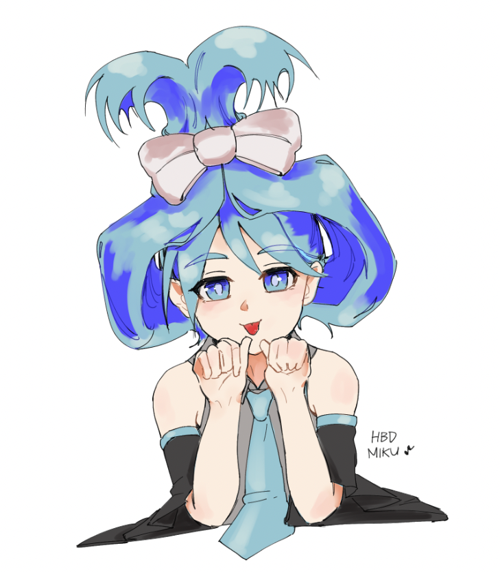 初音ミク「Today I use smaller brush to draw and co」|⭐️ KP ⭐️のイラスト