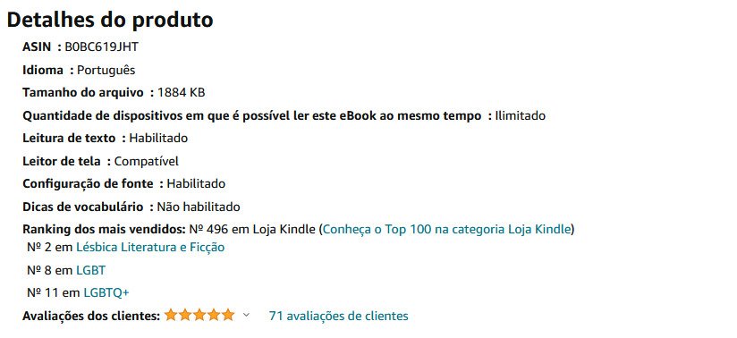 EditoraCaliope's tweet photo. Livro Mi Delírio #RankingAmazon BR
#2 Lésbicas Literatura e Ficção
#8 em LGBT
#11 em LGBTQ+
Link:https://t.co/Q3RbayTBPd https://t.co/4RCG0FLBCj