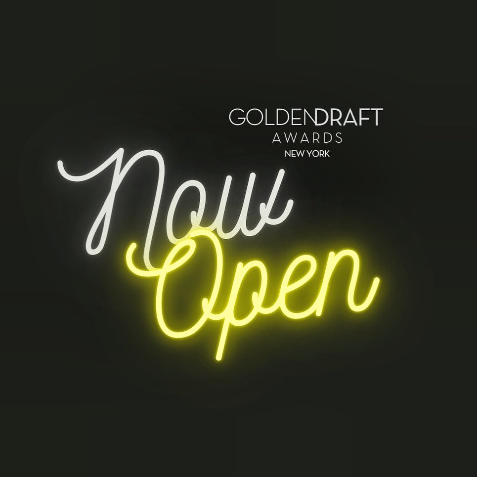 Golden_Draft's tweet photo. #GoldenDraftAwards is now OPEN for submissions!
Submit via #Filmfreeway
https://t.co/C06JLhTca9
Calling for Story Writers and Screenwriters!
#writerTwitter #WritingCommunity https://t.co/0rTiZBFUrO