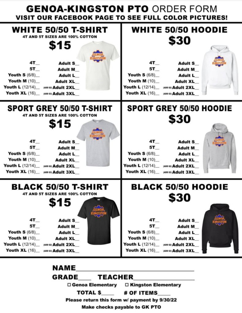 New year, new gear! See below on what #GKCogs swag the GK PTO has available!