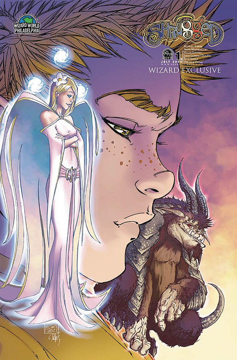 DailyTurnerArt's tweet photo. Shrugged #1 (2006) Wizard World Philly variant, colors by @PSteigerwald @Aspen
#Shrugged #Theo #Ange #Dev #MichaelTurner https://t.co/4sDtCGDdi1