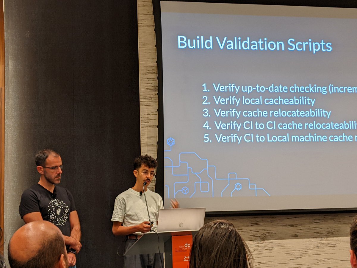 Getting tips on how to improve our <a href="/gradle/">Gradle</a> builds with <a href="/nellyspageli/">Nelson Osacky</a> and <a href="/inyaki_mwc/">iñaki villar</a>.

#dcnyc22
