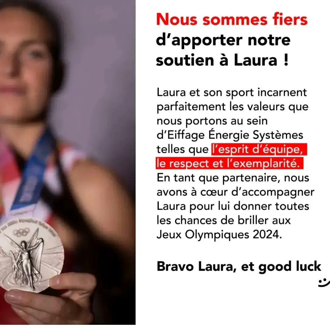 [BREAKING NEWS 🥳]

Très heureuse de pouvoir compter sur le soutien d'<a href="/eiffage/">Eiffage</a> dans mon projet <a href="/Paris2024/">Paris 2024</a> !! 🥳🤩

Merci pour cette confiance, j'ai hâte d'écrire les nouvelles lignes de ce chapitre 🙃🤝
📸 <a href="/hugobeurey/">Hugo Beurey</a>
@frankleloire <a href="/mlopezvivanco/">Marie Lopez-Vivanco</a>
<a href="/eiffage/">Eiffage</a>

#EiffageÉnergieSystèmes
