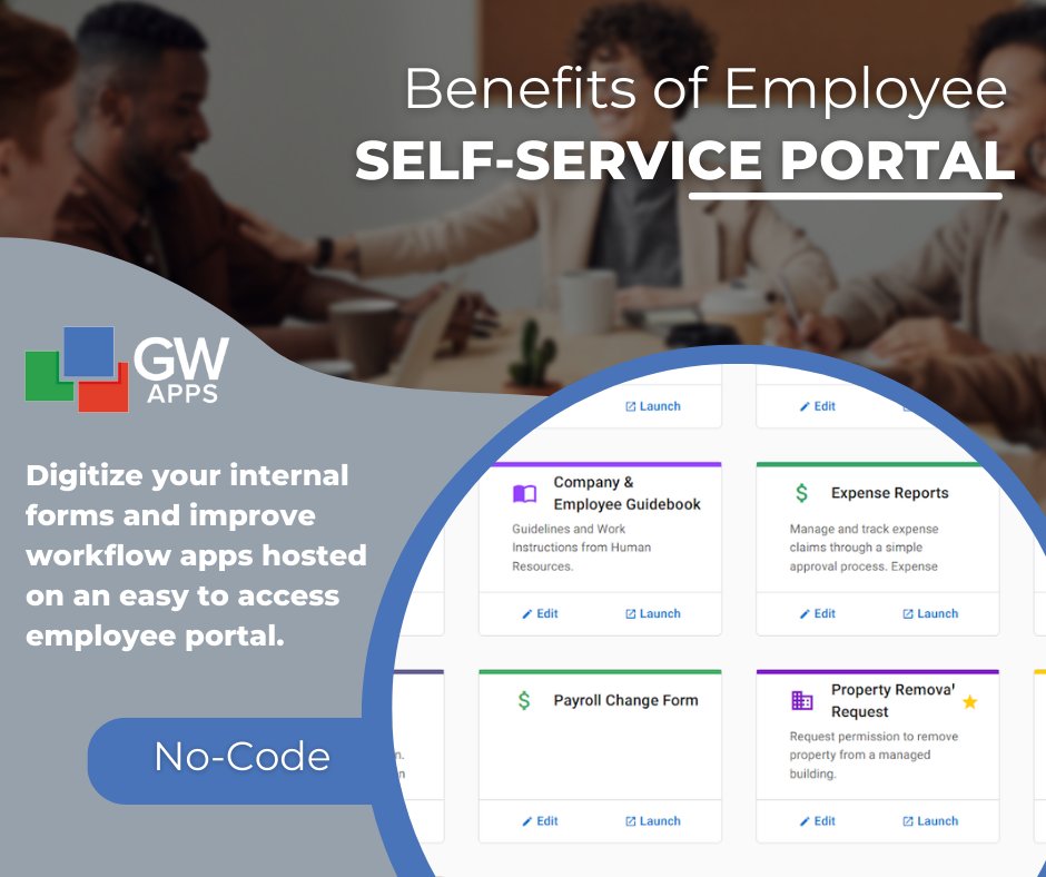 gwapps_'s tweet photo. Are you looking to deploy an employee self-service portal to improve productivity and reduce operational costs? GW Apps can help you automate common employee requests such as vendor approval, capital expense request, and more.  

Check out more: https://t.co/Z8VOEPs4JJ https://t.co/uEctRRacoA