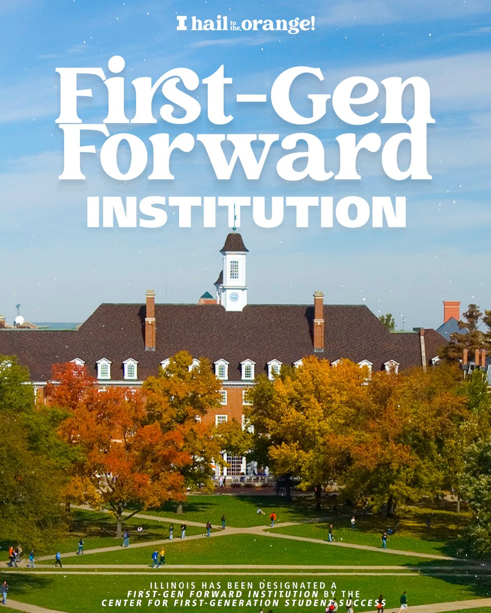 We are 𝗰𝗼𝗺𝗺𝗶𝘁𝘁𝗲𝗱 to first-generation student success.

#Illini | #HTTO | <a href="/UofIllinois/">University of Illinois</a>
