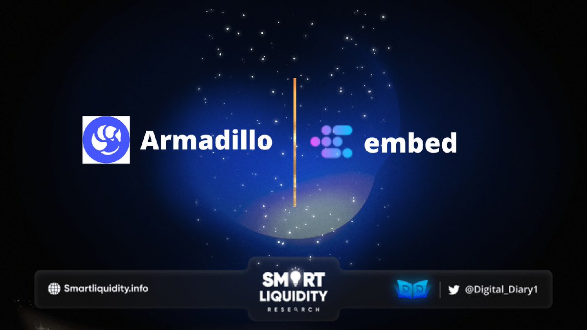 🌐 <a href="/Armadillo_ILP/">Armadillo - Impermanent Loss Protection</a> powered by <a href="/COTInetwork/">COTI Foundation</a> &amp; <a href="/Official_CVI/">Crypto Volatility Index (CVI)</a>, is now partnering with <a href="/Embedprotocol/">Embed</a> 
 
🌐 By joining of the Embed DeFi community, users including Coti members get an exclusive 14-day impermanent loss protection insurance for free. 
 
🔽INFO 
medium.com/@Armadillo_ILP…