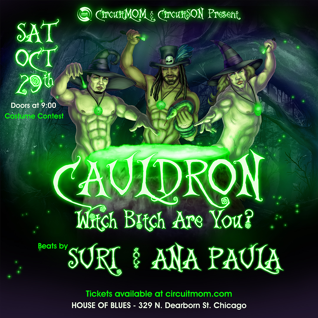 MichaelDerryArt's tweet photo. New graphics for CircuitMOM & CircuitSON
Love , money, youth, revenge? Witch B!tch are you?
🎟 on sale at https://t.co/ZMq1dmnkp6
#circuitmom #circuitson #suri #anapaula #cauldron #halloween #circuitparty #chicago #queer #spells #witches #magic #chicagonightlife #gaytravel https://t.co/N05K1YTn0R