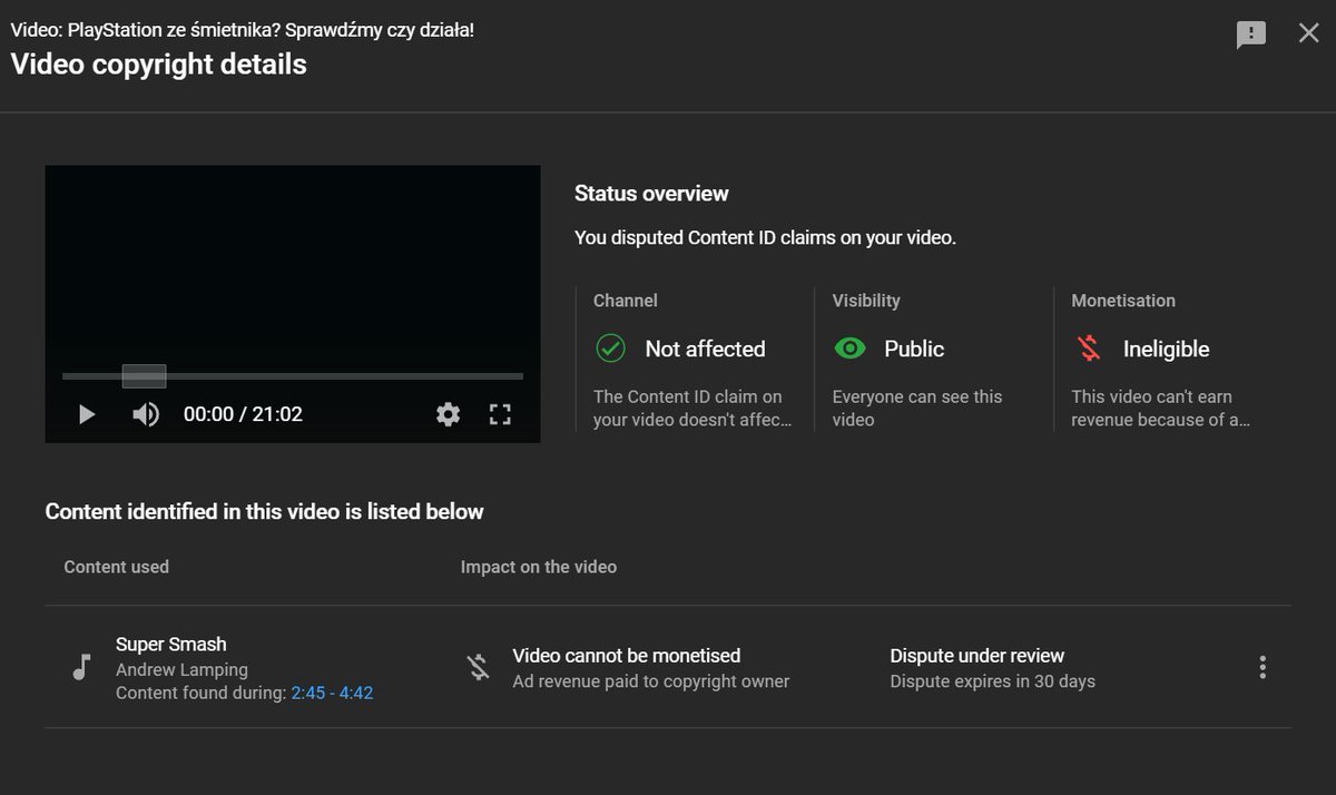 zbipio's tweet photo. Hey @routenote if you could stop claiming videos, because one of your proteges @AndrewJLamping used a free beat (not crediting the artist btw.) that'd be great π
#copyright #falsecopyrightclaim https://t.co/9pK2gNC68i